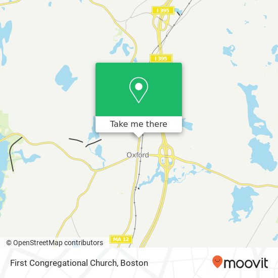 First Congregational Church map