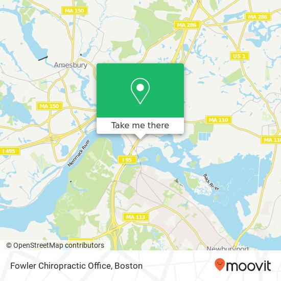 Fowler Chiropractic Office map