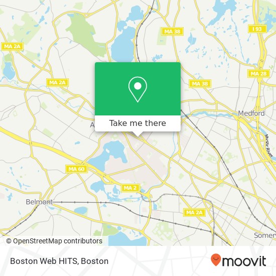 Mapa de Boston Web HITS