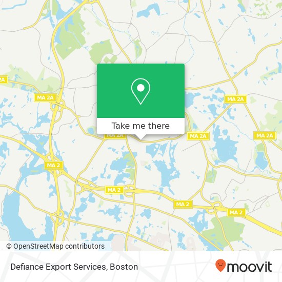 Mapa de Defiance Export Services