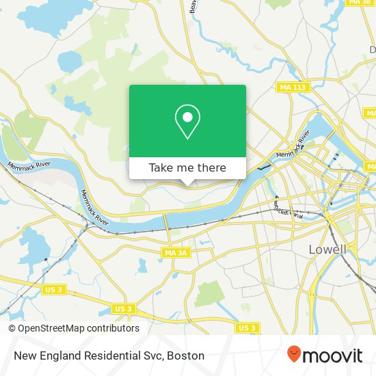 Mapa de New England Residential Svc