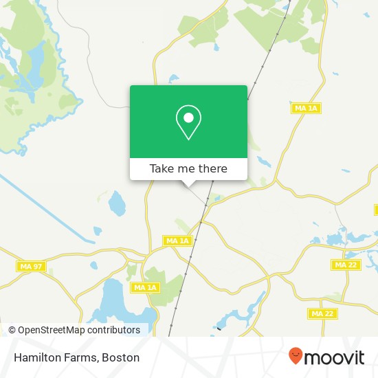 Mapa de Hamilton Farms