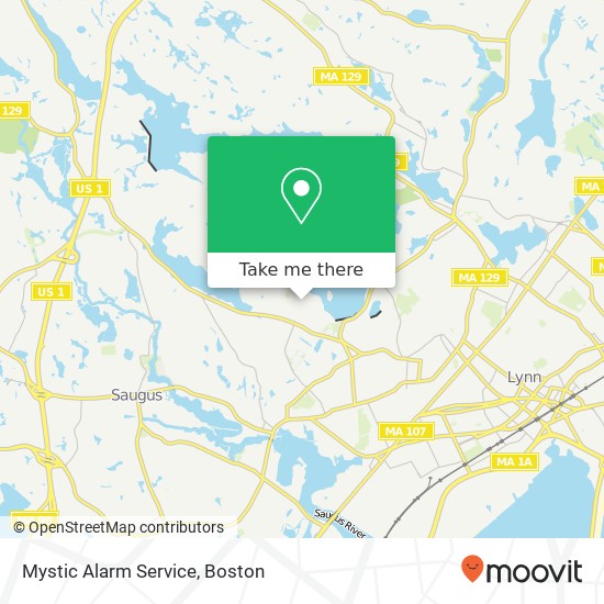 Mystic Alarm Service map