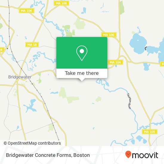 Bridgewater Concrete Forms map