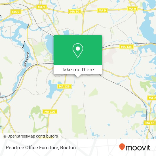 Peartree Office Furniture map