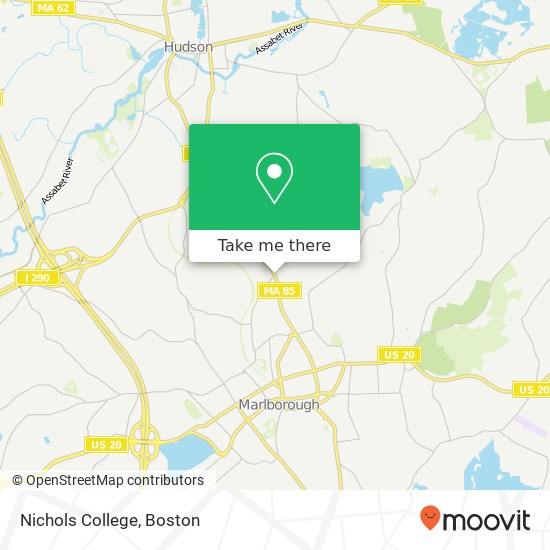 Nichols College map