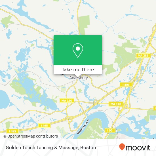 Mapa de Golden Touch Tanning & Massage