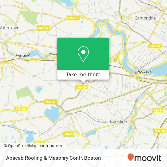 Abacab Roofing & Masonry Contr map