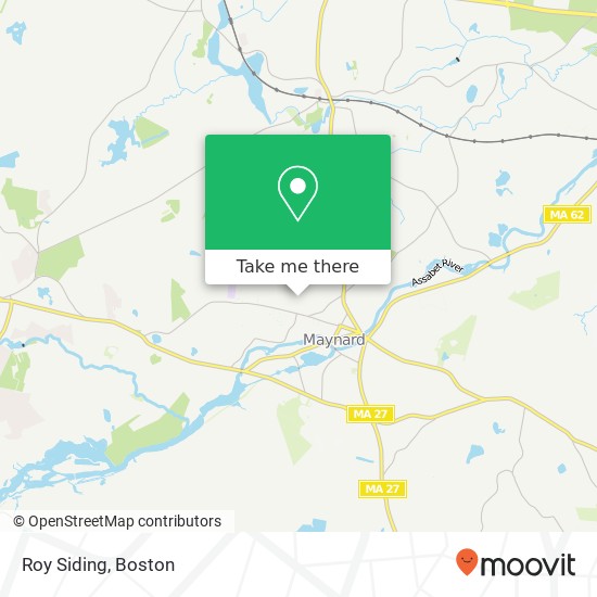 Roy Siding map