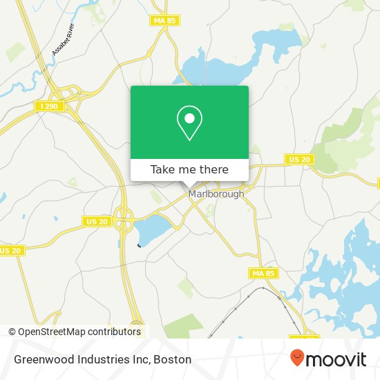 Mapa de Greenwood Industries Inc