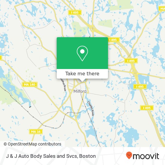 J & J Auto Body Sales and Svcs map