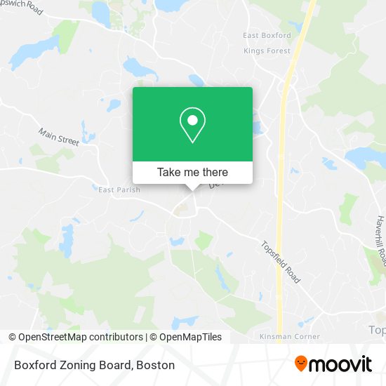 Boxford Zoning Board map