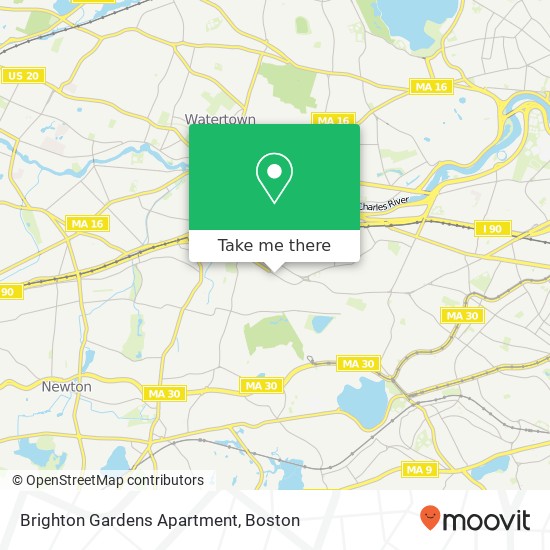 Mapa de Brighton Gardens Apartment