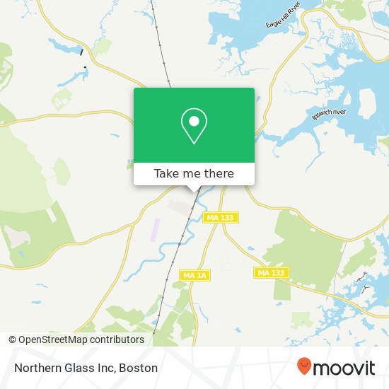 Northern Glass Inc map