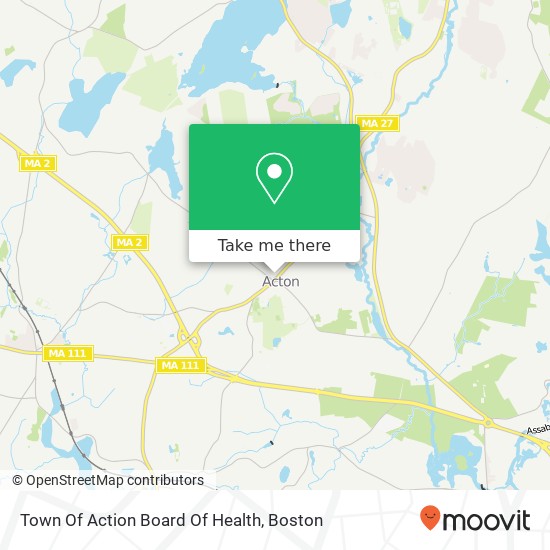 Town Of Action Board Of Health map