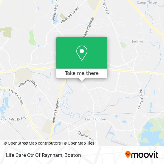 Life Care Ctr Of Raynham map