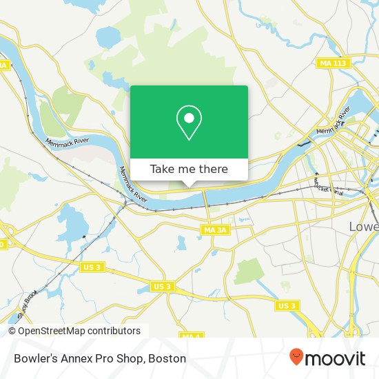 Mapa de Bowler's Annex Pro Shop