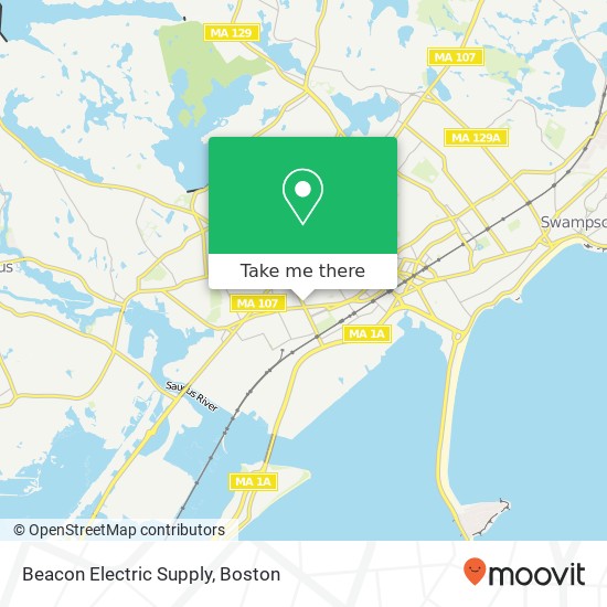 Mapa de Beacon Electric Supply