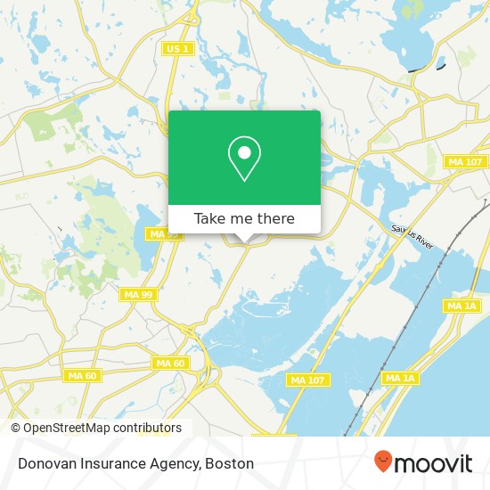 Mapa de Donovan Insurance Agency
