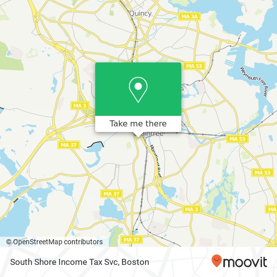 South Shore Income Tax Svc map