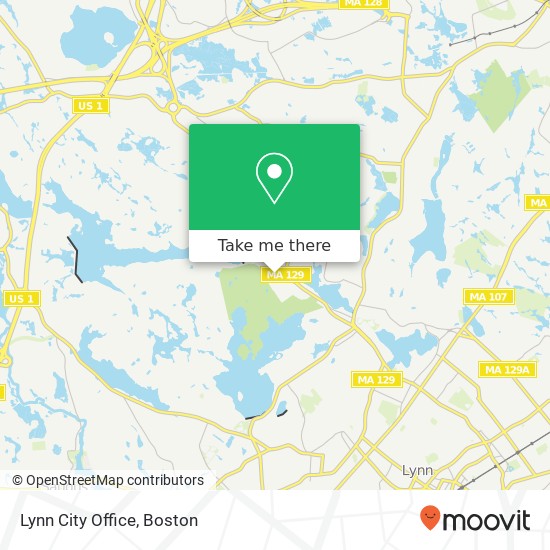 Mapa de Lynn City Office