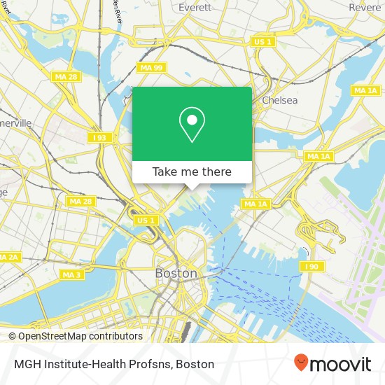 Mapa de MGH Institute-Health Profsns