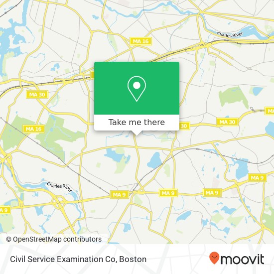 Civil Service Examination Co map