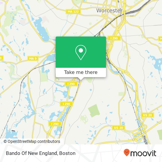 Mapa de Bando Of New England