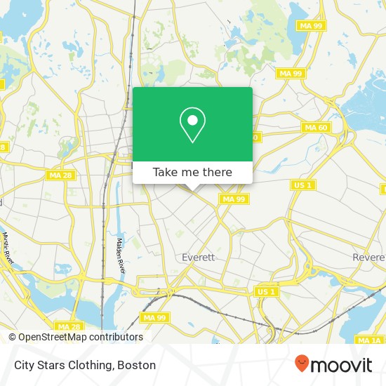 City Stars Clothing map