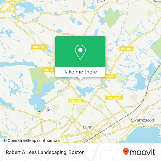 Robert A Lees Landscaping map