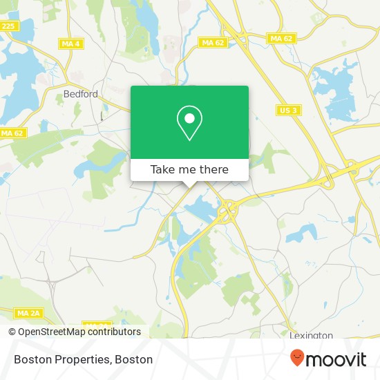 Mapa de Boston Properties