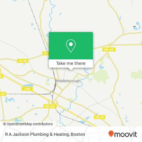 R A Jackson Plumbing & Heating map