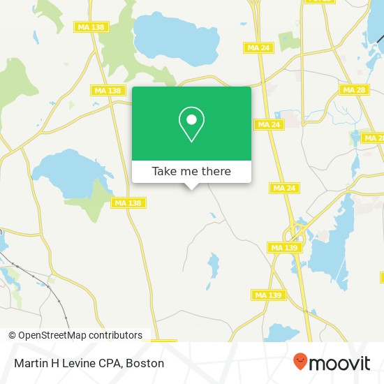 Martin H Levine CPA map