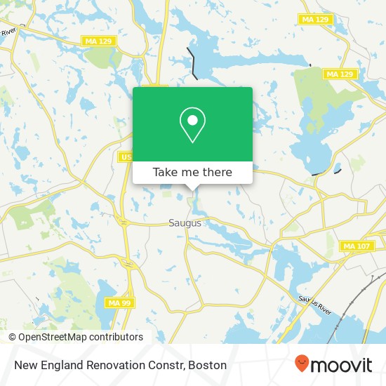 Mapa de New England Renovation Constr