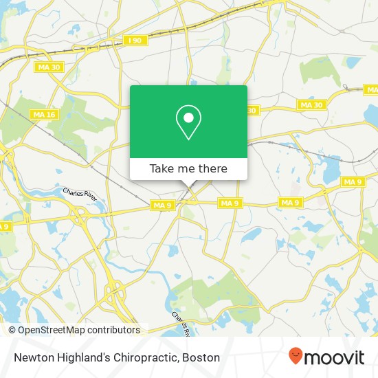 Mapa de Newton Highland's Chiropractic