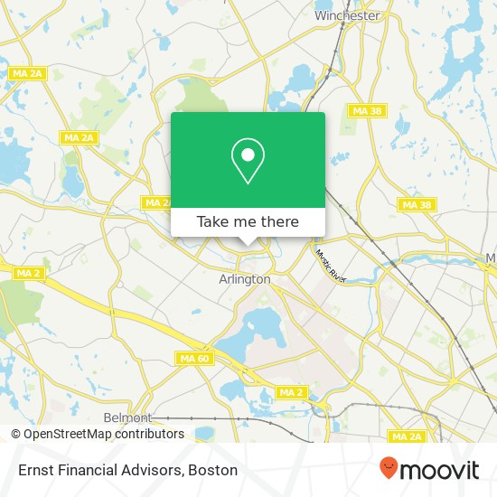 Ernst Financial Advisors map