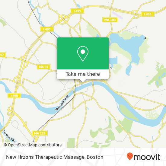New Hrzons Therapeutic Massage map