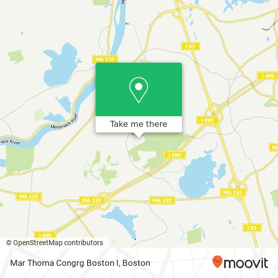 Mar Thoma Congrg Boston I map