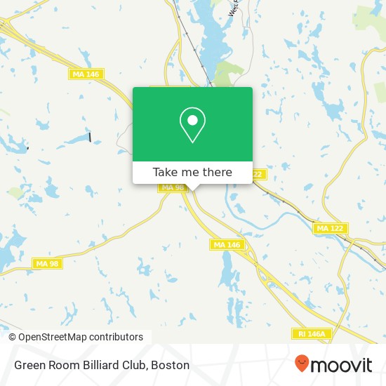 Green Room Billiard Club map