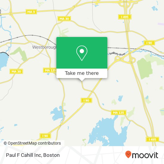 Paul F Cahill Inc map