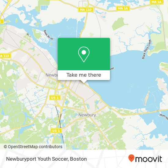 Newburyport Youth Soccer map