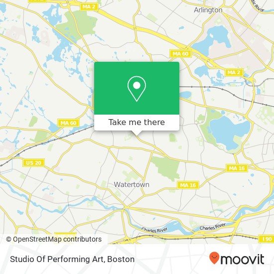 Studio Of Performing Art map