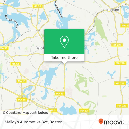 Mapa de Malloy's Automotive Svc