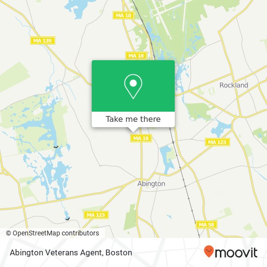 Mapa de Abington Veterans Agent