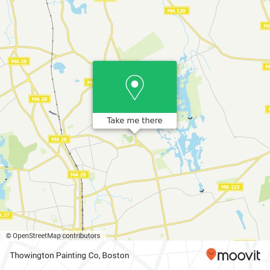 Mapa de Thowington Painting Co