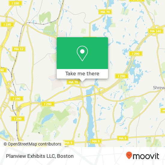 Planview Exhibits LLC map