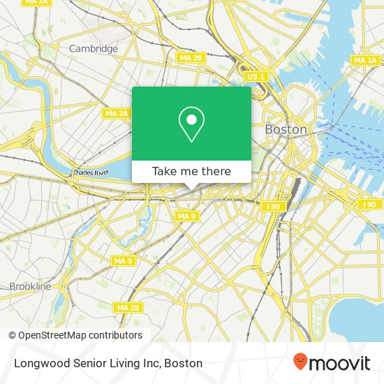 Mapa de Longwood Senior Living Inc