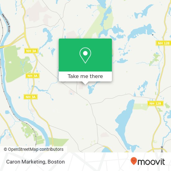 Caron Marketing map