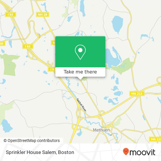 Sprinkler House Salem map