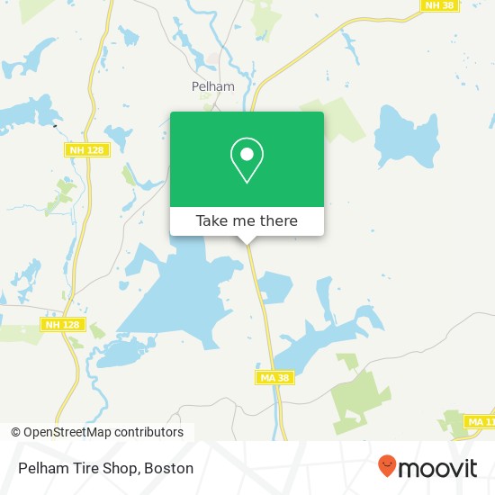 Pelham Tire Shop map